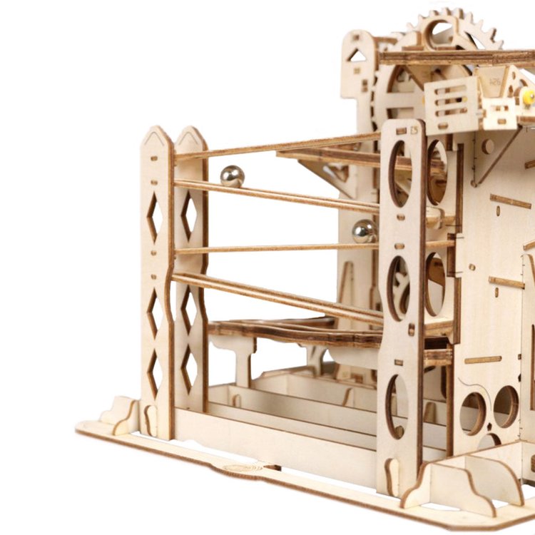 Marble Run Night City DIY Wooden Puzzle