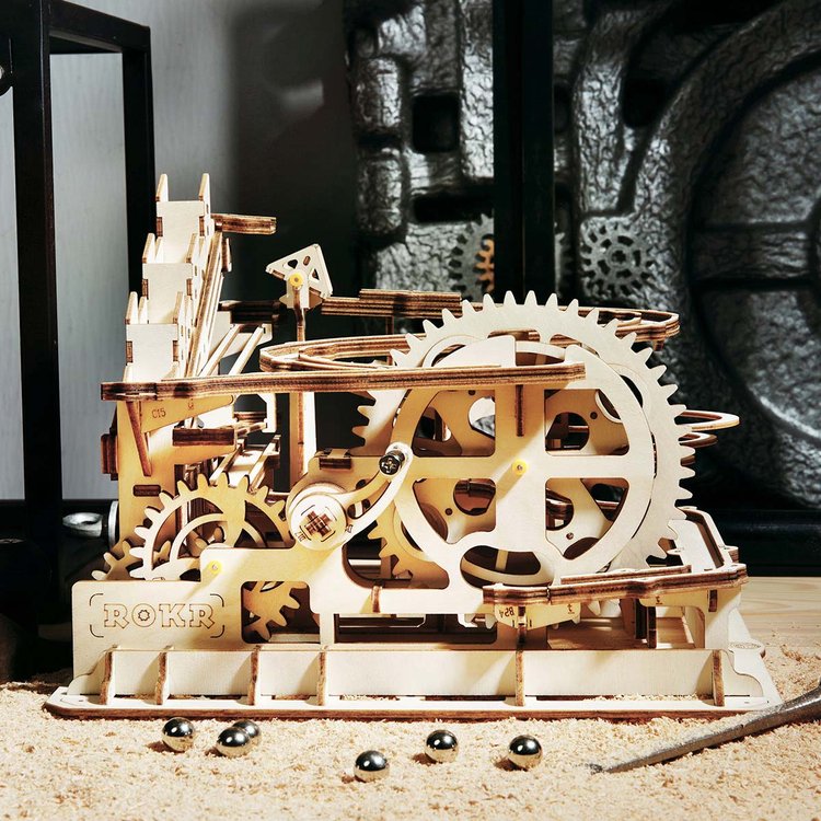Marble Run Night City DIY Wooden Puzzle
