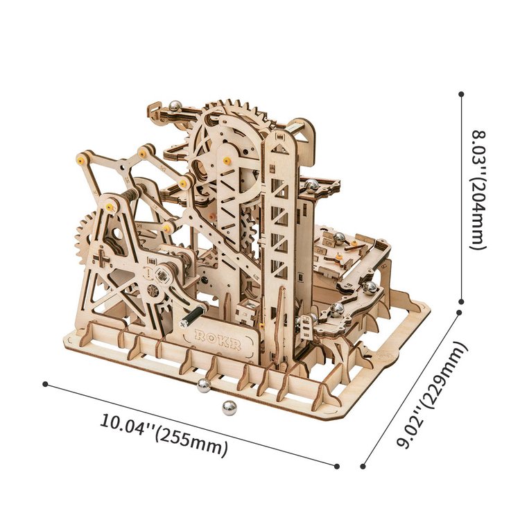 Marble Run Night City DIY Wooden Puzzle