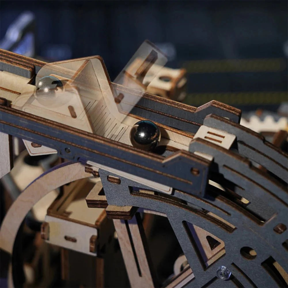 Marble Run Night City DIY Wooden Puzzle