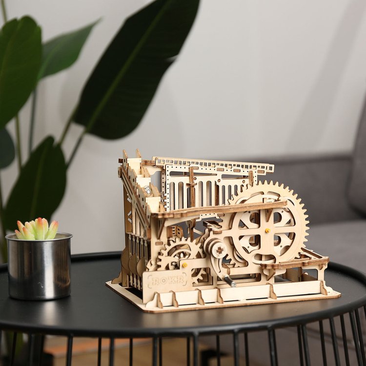 Marble Run Night City DIY Wooden Puzzle