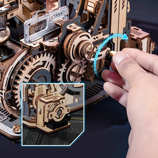 Marble Run Night City DIY Wooden Puzzle