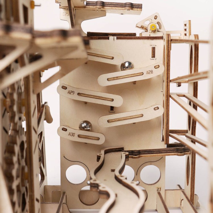 Marble Run Night City DIY Wooden Puzzle